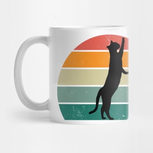 Black Cat Sunset Mug